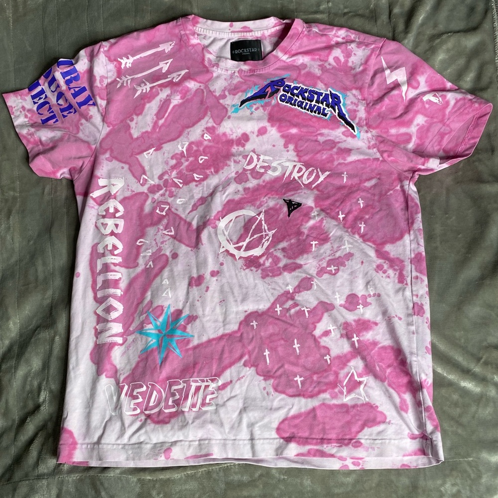 Pink Rockstar Graphic Tee